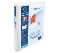 Exacompta 51842e Classeur Personnalisable Sur Les 3 Faces En Pvc Blanc 4 Anneaux En D de 30mm Carton de 10 G