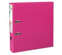 Classeur à levier plastifié Exacompta Prem Touch A4+ dos 8 cm framboise