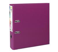 EXACOMPTA Classeur à levier Prem'Touch intérieur et extérieur en polypropylène - Dos 80mm - A4 maxi - Fuchsia