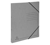 Exacompta Classeur Carte Lustrée Imprimée A4 2 Anneaux Gris