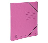 Exacompta Classeur Carte Lustrée Imprimée A4 2 Anneaux Rose