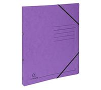 Exacompta Classeur Carte Lustrée Imprimée A4 2 Anneaux Violet