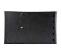 Exacompta Classeur de présentation Exashow Exactive® Polypropylène 4 anneaux 30 mm A4 Noir