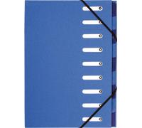 Exacompta Classeur Forever 52982E 9 compartiments bleu/blanc