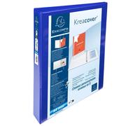 Classeur PP personnalisable Kreacover - 2 anneaux en D 25mm - A4 maxi - Bleu