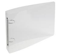 Classeur pour fiches bristol 125x200 2 anneaux 25mm polypropylène Crystal colours - Cristal
