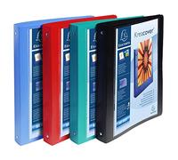 Classeur 4 anneaux plastifié Exacompta Kreacover® personnalisable A4 maxi - Dos 4 cm - Coloris assortis