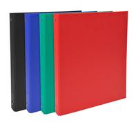 Classeur rembordé polypropylène 4 anneaux 30mm - A4 - Couleurs assorties