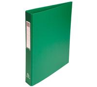 Classeur rembordé polypropylène 4 anneaux ronds de 25mm sur 3eme de couverture - Vert