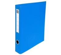 Classeur rembordé PVC 4 anneaux en D de 40mm en 3ème de couverture - A4 maxi - Couleurs assorties