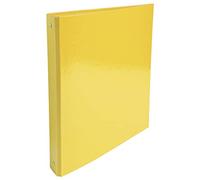 Exacompta Classeur A4 4 anneaux Iderama – 30 mm, dos 4 cm, carte 18/10ème – Jaune