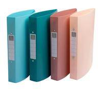 EXACOMPTA Classeur semi-rigide 2 anneaux PP recyclé Skandi - Couleurs assorties