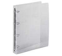 Exacompta Classeur 4 anneaux 30 mm polypropylène Crystal - A4 Maxi - Cristal