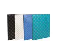 EXACOMPTA Classeur souple 4 anneaux 15mm carte lustrée Néo Déco - Couleurs assorties