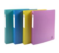 Exacompta Classeur souple 4 anneaux 30 mm A4 Forever Young - Polypropylène recy os 4 cm - Assortis