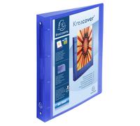 Exacompta 12x Classeur 4 anneaux 30mm PP 10/10e Krea Cover A4 maxi Bleu 51562E