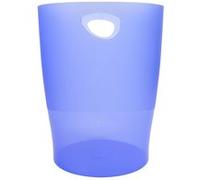 Exacompta Corbeille à papier Ecobin 15 L 26 x 26 x 33,5 cm Bleu translucide