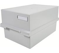 Exacompta Classic Bac à fiches 35,80 x 32,60 x 25 cm Gris Lumière