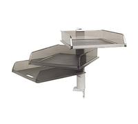 Exacompta Colonne pivotante 3 corbeilles à courrier B4 Office Gris transparent