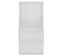 EXACOMPTA Distributeur de prospectus vertical 3 compartiments A4 - Cristal