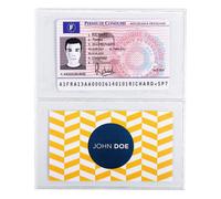 EXACOMPTA Etui de protection pour carte crédit ou carte de visite PVC lisse 20/100e - Cristal