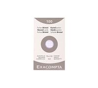 EXACOMPTA ETUI Paquet de 100 Fiches BRISTOL 75x125 mm 5X5 Blanc
