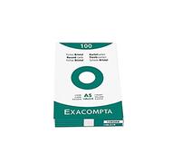 EXACOMPTA ETUI Paquet de 100 Fiches BRISTOL BLANC A8 55x74 mm Blanc Ligné