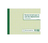 Exacompta Exacompta Carnet De Bord Pour Le Suivi Des Déplacements Noir