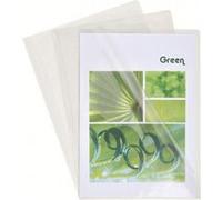 Chemises coin PVC Exacompta Premium 18/100e transparente incolore - Paquet de 50