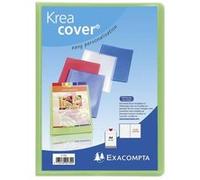 Exacompta - Réf. 5749E - 1 Protège-documents Kreacover Chromaline - 40 pochettes cristal lisse - 80 vues - pour A4 - dim 24 x 32 cm - couverture en polypro semi-rigide - 5 couleurs aléatoires