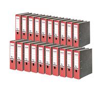 Falken 20x Classeur à levier Papier marbré A4 Gris-dos rouge 80024516003F