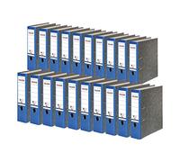 Falken 20x Classeur à levier Papier marbré A4 Gris-dos bleu 80024607003F