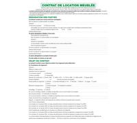 EXACOMPTA Feuilles Contrat de location pour locaux meublés - Blanc