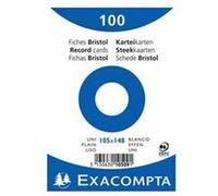 EXACOMPTA Fiches bristol, A6, ligné, rose G
