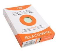 Exacompta - Réf. 13479E - Étui de 100 fiches bristol quadrillées 5x5 non perforées - format 105 x 148 mm - compatibles avec imprimante jet d'encre, laser et photocopieur - couleurs assorties