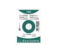 Exacompta Fiches Bristol, A7, Lign¿, Assorti