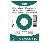 EXACOMPTA Fiches bristol, A7, quadrillé, blanc G