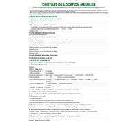Exacompta - Fournitures de bureau - Feuilles Exacompta"Contrat de location pour locaux meublés"