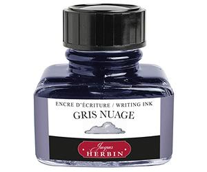 EXACOMPTA Herbin 13008T - Un flacon d'encre 30 ml pour stylo-plumes et stylos roller, Gris nuage