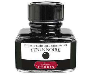 EXACOMPTA Herbin 13009T - Un flacon d'encre 30 ml pour stylo-plumes et stylos roller, Perle noire