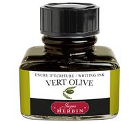 EXACOMPTA Herbin 13036T - Un flacon d'encre 30 ml pour stylo-plumes et stylos roller, Vert olive