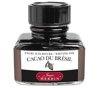 EXACOMPTA Herbin – Flacon d'encre 13045T 30 ml pour stylo-plumes et stylos roller – Cacao du Brésil
