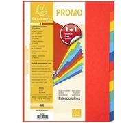 Intercalaires en carton, A4, 12 touches, promo 1+1