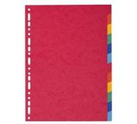 EXACOMPTA Intercalaires en carton, A4, 12 touches, promo 1+1 G