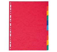 Intercalaires A4 maxi carte lustrée 225 g 10 positions - 1 jeu