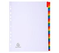 Intercalaires Imprimés numériques carte blanche 160g- 31 positions - A4 Maxi - Blanc