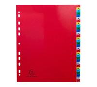 Intercalaires imprimés numériques PP couleurs 12/100e - 31 positions - A4+ - Assorties vives