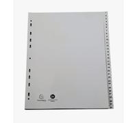 Intercalaire A4+ polypropylène gris Exacompta 31 onglets numériques gris - 1 jeu