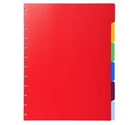 Exacompta Intercalaires Polypro Rigide Multicolores A4 Maxi 6 Onglets