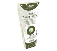 Intercalaires trapèze perforés Exacompta - 105 x 240 mm - Paquet de 100